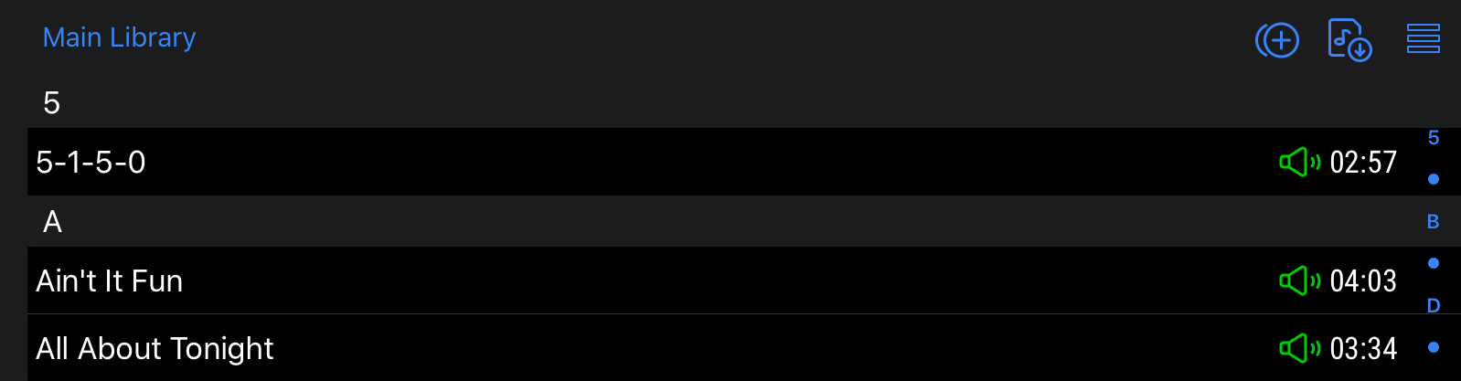 library controls