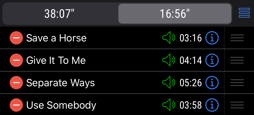 set list unlocked